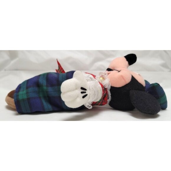 Vintage Disney Store Highland Minnie Mouse 9" Beanbag Plush Doll Tag NOS - Lot A - Picture 9 of 13
